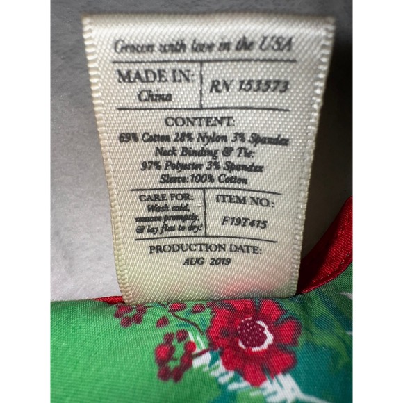 Wildflowers Clothing Co Girls Happy Go Lucky Festive Fern Floral Dress Green 12M - Picture 5 of 6